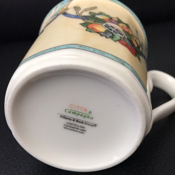 Villeroy Boch set of 2 coffee mugs CASTELLINA . Mint! - Picture 3 of 3